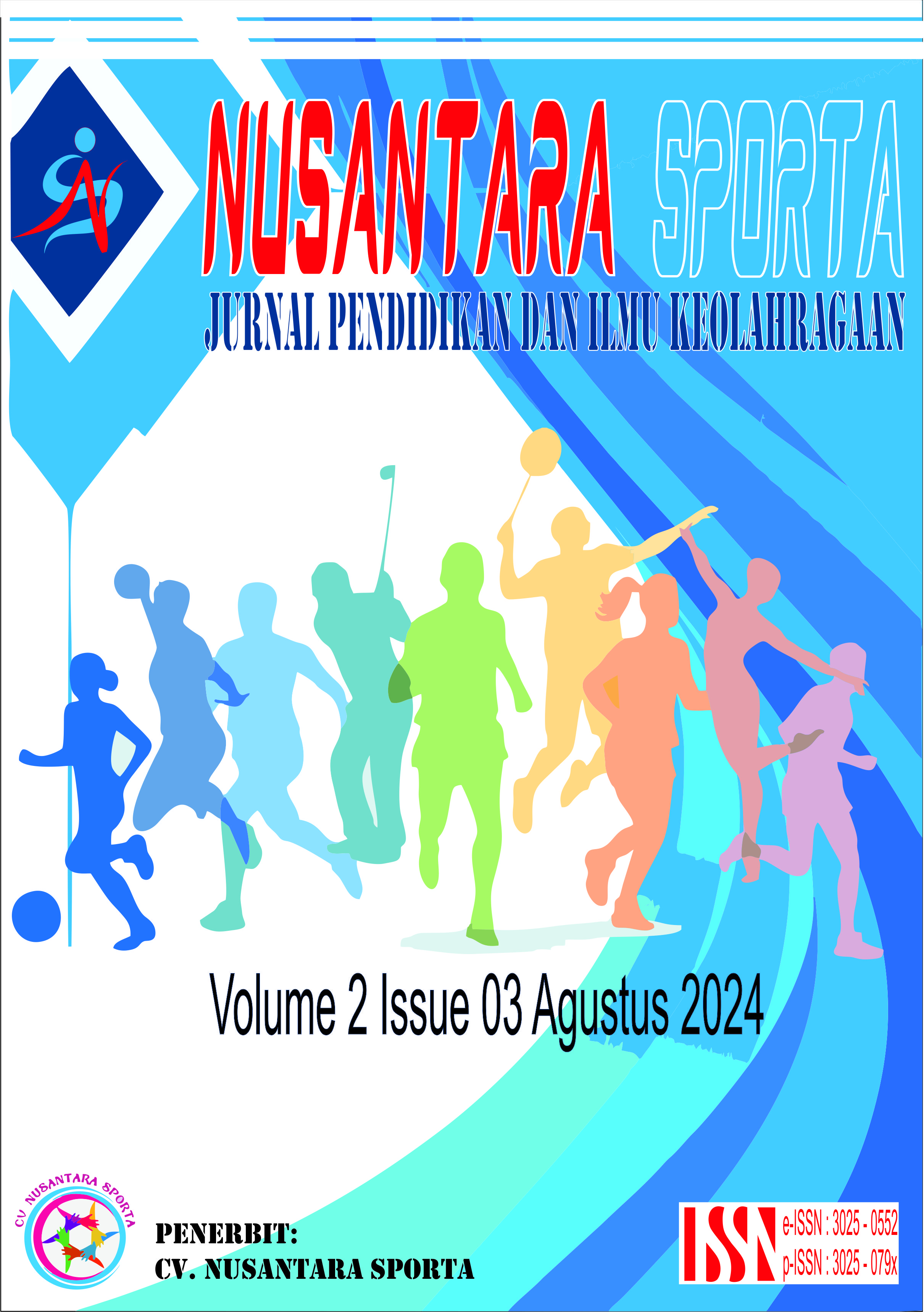 					View Vol. 2 No. 03 (2024): NUSANTARA SPORTA: Jurnal Pendidikan dan Ilmu Keolahragaan
				